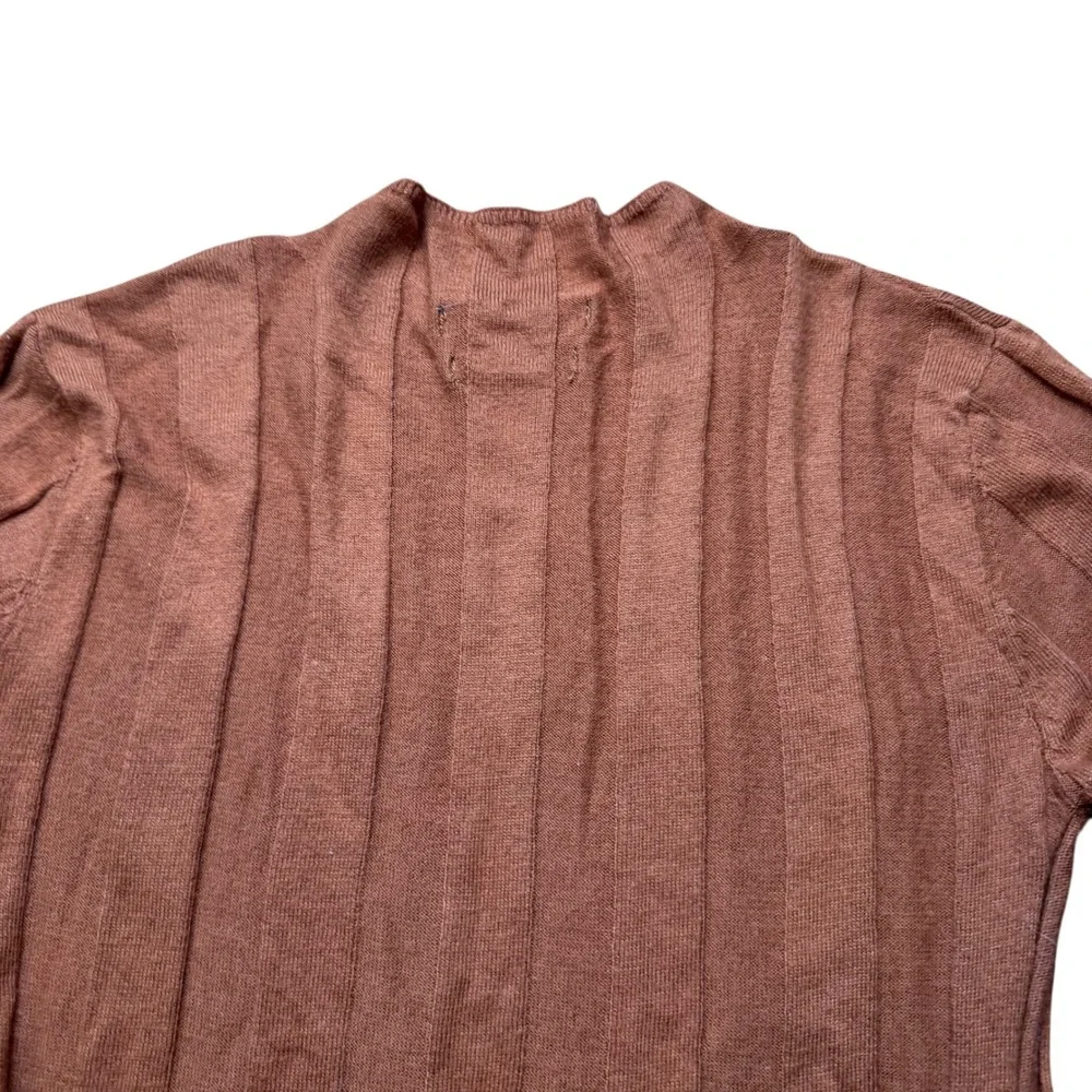 MNG Basics 100% Cashmere Ribbed Long Sleeve Sweater Size XS Cozycore Minimalist‎